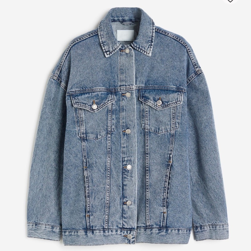EUC H&M oversized denim jacket
